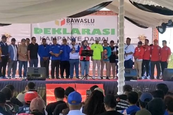 Deklarasi damai pemilu 2024 dilakukan oleh Bawaslu dan parpol di Papua