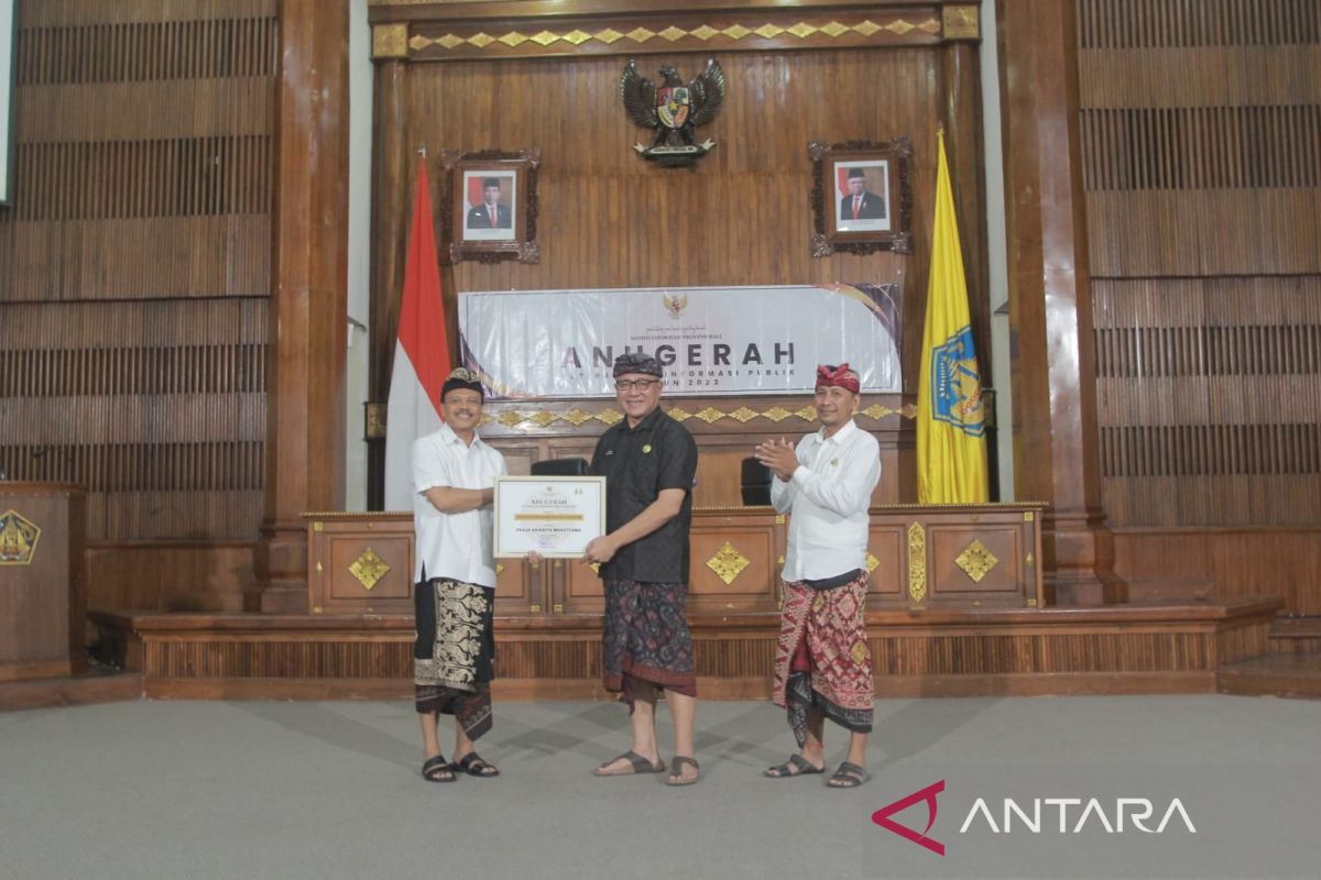 Gianyar Meraih Penghargaan Keterbukaan Informasi Publik Tahun 2023