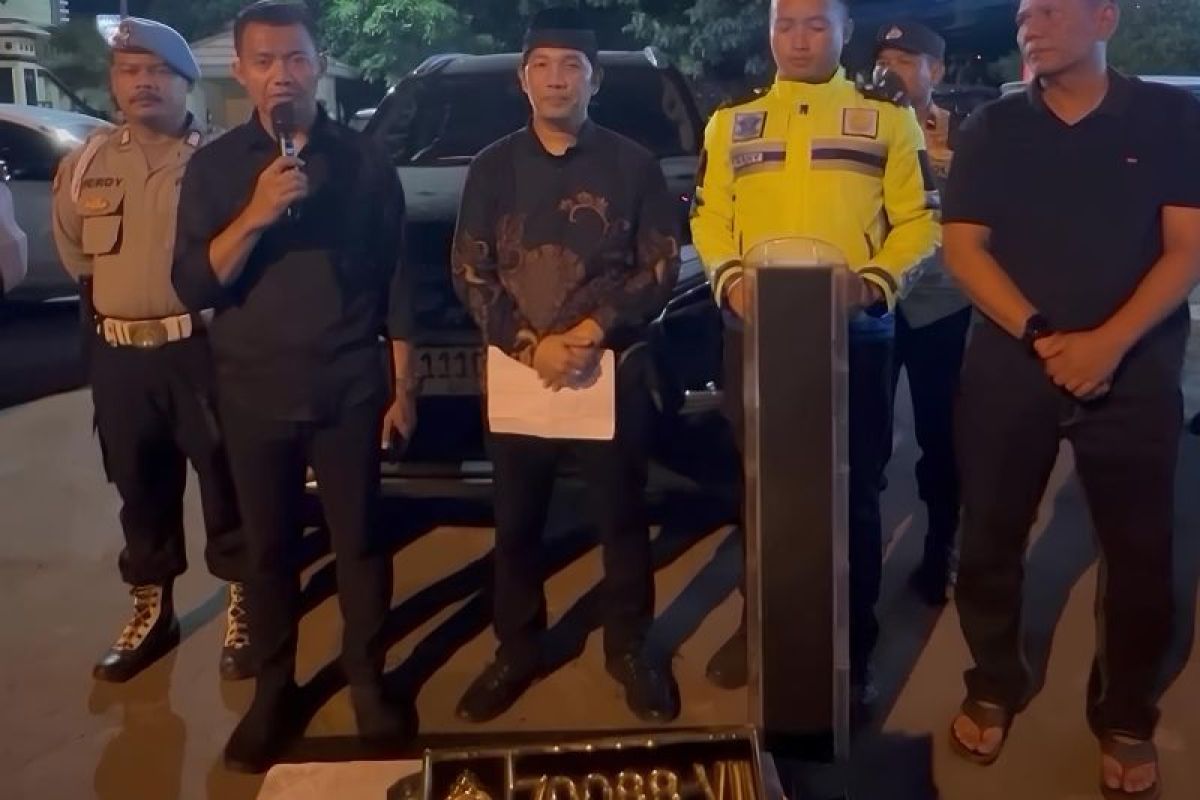 Polisi Tindak Kendaraan yang Menggunakan Pelat Dinas Polri dalam Kampanye di Tangerang