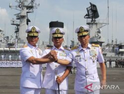 Pelantikan Laksda TNI Denih Hendrata sebagai Panglima Koarmada II