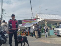 Polda Jambi Menurunkan Tim Patroli PSU dengan Anjing Pelacak