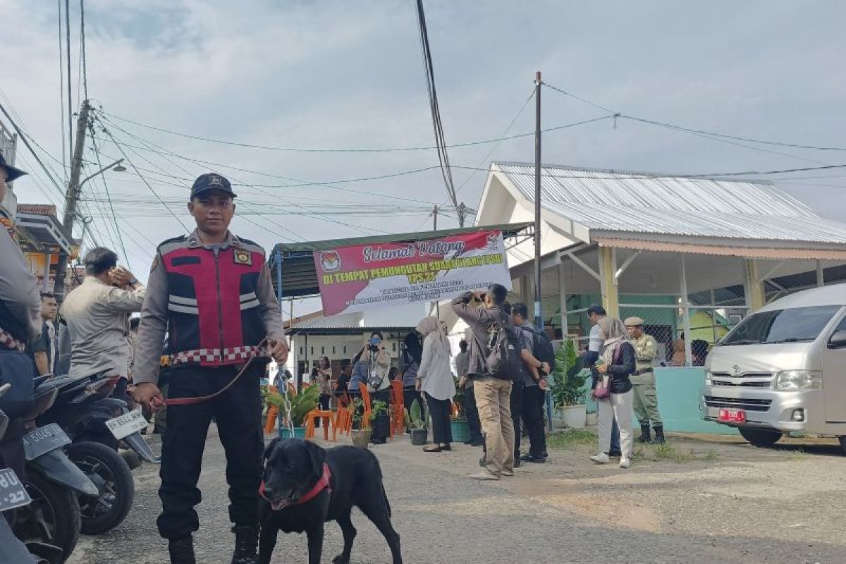 Polda Jambi Menurunkan Tim Patroli PSU dengan Anjing Pelacak