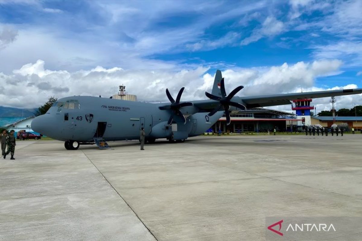 Uji Pendaratan C-130J Super Hercules oleh TNI AU Berhasil di Wamena