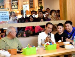 Presiden Jokowi Menikmati Bakso dan Berinteraksi dengan Warga Selama Kunjungan ke Mal Gorontalo