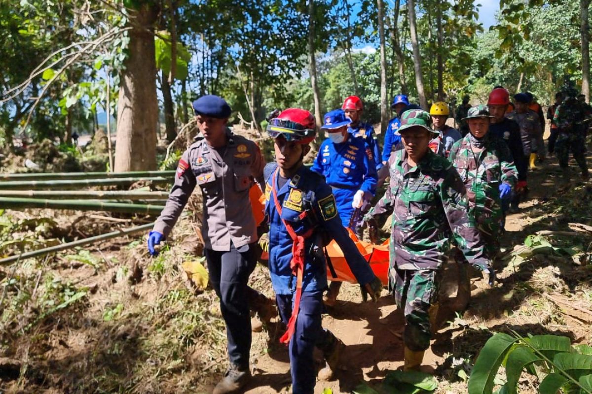 Satgas Gulben TNI AL membantu dalam pencarian dan evakuasi korban bencana di Luwu