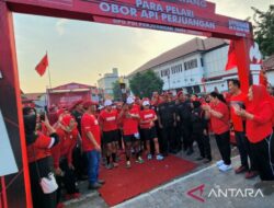 Obor Api Abadi Mrapen Berangkat dari DPD PDIP Jateng Menuju Jakarta