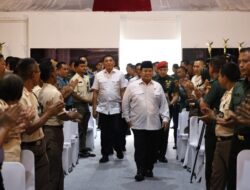 Prabowo Subianto Hosts Halal Bihalal Event with 1,000 Employees of the Defense Ministry