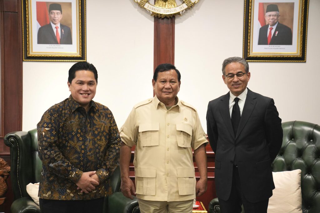 Prabowo Subianto meets with Erick Thohir and Founder of Emaar Properties UAE, talks about potential growth in Indonesia