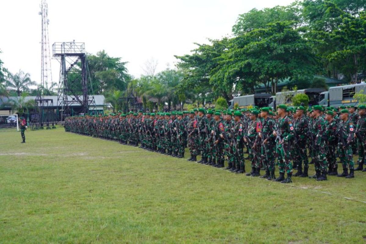 Danrem memerintahkan Yonif 642/Kps untuk melaksanakan tugas di perbatasan RI-PNG