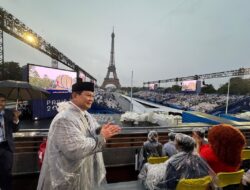 Prabowo Subianto Muncul di Opening Ceremony Olimpiade Paris 2024, Memberikan Semangat kepada Kontingen Indonesia