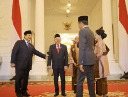 Heartwarming Moments Shared by Prabowo Subianto, Jokowi, and Ma’ruf Amin at the TNI-Polri Officer Oath Ceremony