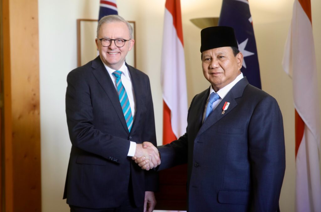 Prabowo Subianto Meets with Australian Prime Minister, Talks about Regional Issues and Collaborative Military Drills